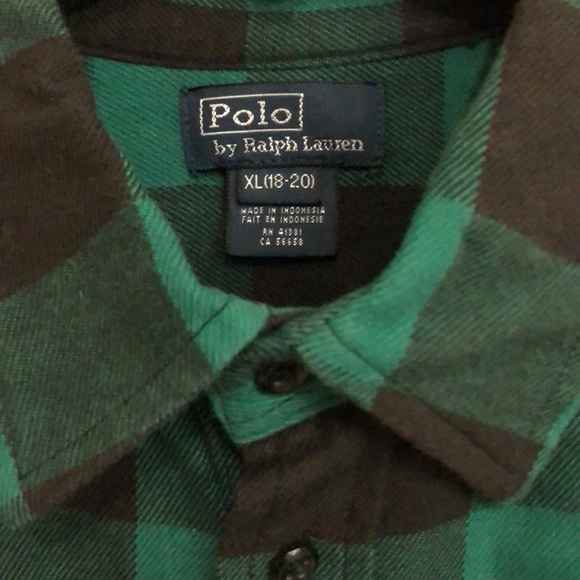 Green buffalo plaid woven - Picture 2 of 4